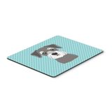 Caroline"S Treasures Dama Tahtası Mavi Schnauzer Mouse Pad/Hot Pad/altlık (BB1144MP)