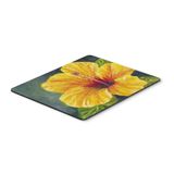 Caroline's Treasures TMTR0321MP Malenda Trick Mouse Pad, Hot Pad veya Trivet tarafından Sarı Hibiscus, Ev Ofis Oyun Çalışma Bilgisayarları Dizüstü Bilgisayar Fare Matı, Yıkanabilir Büyük Fare Altlığı,