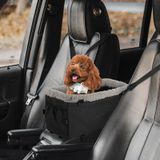 Carory Orta Konsol Köpek Araba Koltuğu Küçük Köpekler için Evcil Hayvanlar 12 lbs'ye kadar Pet Yükseltici Araba Koltuğu Ek Emniyet Kemeri ile Köpek Halat Kanca Sıcaklık, Yumuşak, Rahat ve Yıkanabilir