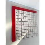 Çarp & Yerleştir Yap & Boz Puzzle Abaküs 6mm Ahşap Lazer Kesim - 33*33