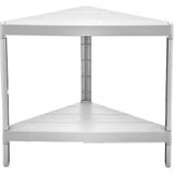 Carpe Kitchen Trend 2 Katlı Modüler Üçgen 34X46X41 cm Mutfak Rafı - Beyaz