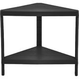Carpe Kitchen Trend 2 Katlı Modüler Üçgen 34X46X41 cm Mutfak Rafı - Siyah