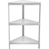 Carpe Kitchen Trend 3 Katlı Modüler Üçgen 34X46X71 cm Mutfak Rafı - Beyaz