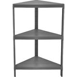Carpe Kitchen Trend 3 Katlı Modüler Üçgen 34X46X71 cm Mutfak Rafı - Gri
