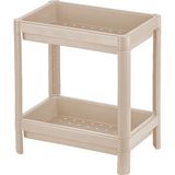Carpe Kitchen Vesken 2 Katlı Modüler Dikdörtgen Raf Ünitesi 23 x 36 x 41 cm Mutfak Rafı, Banyo Rafı - Bej
