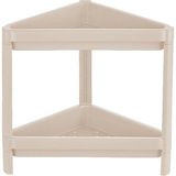 Carpe Kitchen Vesken 2 Katlı Modüler Üçgen Raf Ünitesi 33 x 44 x 41 cm Mutfak Rafı, Banyo Rafı - Bej