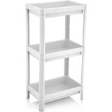 Carpe Kitchen Vesken 3 Katlı Modüler Dikdörtgen Raf Ünitesi 23 x 36 x 71 cm Mutfak Rafı, Banyo Rafı - Beyaz