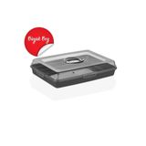 Carpekitchen Dikdörtgen Kilitli Pasta Börek Borcam Taşıma Ve Saklama Kabı - Bpa Içermez!