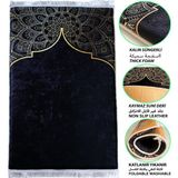 Carpetella 3 CM Kalın Süngerli Ortopedik Seccade Diz Ağrıtmaz Namazlık - 70 x 120 cm - Sarı