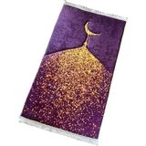 Carpetella 3 CM Kalın Süngerli Ortopedik Seccade Diz Ağrıtmaz Namazlık - Bordo - 70 x 120 cm