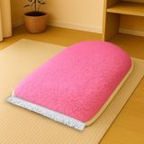 Carpetella 3 cm Ortopedik Süngerli Peluş Seccade Yumuşak Diz Ağrıtmaz Namazlık - Pembe