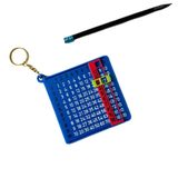 Çarpım Tablosu Anahtarlığı – Eğitici Matematik Oyuncağı Çocuklar İçin Pratik Çarpma Öğrenme Aracı (Mavi)