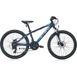 Carraro 24J Carraro Force 420 Dağ Bisikleti - Mat Koyu Mavi Gümüş - 32 - Koyu Mavi - Gri