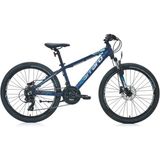 Carraro 24J Carraro Force 420 Dağ Bisikleti - Mat Mavi Gümüş - 32 - Mavi - Gümüş