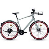 Carraro 28J Carraro Commuter Şehir Bisikleti - Gri Kırmızı - 52 Kadro - Gri - Kırmızı
