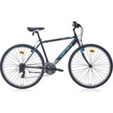 Carraro Active 280 28 Jant 21 Vites 49 cm V-Fren Şehir Bisikleti - Mat Siyah-Koyu-Mavi - Renk - Koyu Mavi