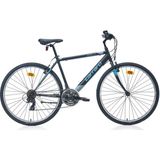 Carraro Active 280 28 Jant 21 Vites 52cm Şehir Bisikleti Mat Siyah-Koyu Gri-Yeşil - Füme - Kırmızı - 100