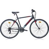 Carraro Active 280 - 52 Kadro 28 Jant - 21 Vites - V Fren - BİSİKLET - Siyah - Kırmızı