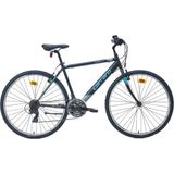 Carraro Active 280 V - 28 Jant 21'' Kadro Şehir Bisikleti - Mat Siyah / Koyu Gri Yeşil - Mat Siyah - Yeşil
