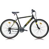 Carraro Active 290 28 Jant 21 Vites 52 cm V-Fren Kadın Şehir Bisikleti Mat Siyah - Sarı - Yeşil - Siyah - Gri - Yeşil