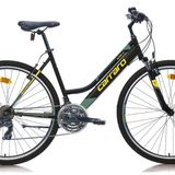 Carraro Active 292 28 Jant 40 CM Kadro 21 Vites V FREN Şehir Bisikleti MAT SİYAH SARI YEŞİL(GREENWAY BİİSİKLET)