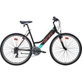Carraro Active 292 V - 28 Jant 18'' Kadro Şehir Bisikleti - Mat Siyah / Açık Turkuaz Mercan - Mat Siyah - Turkuaz