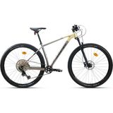 Carraro Bıg 912D Pro Di2 Dağ BİSİKLETİ-2026 - Metalik Gri - Altın - Siyah - 53 CM