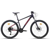 Carraro Crx 724 27,5 Jant 24 Vites Hidrolik Disk Fren 400H Dağ Bisikleti (Karanlık Mor, Kırmızı)