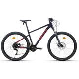 Carraro Crx 724 Erkek Dağ Bisikleti 400H Hd 27.5 Jant 24 Vites Karanlık Mor Kırmızı - Çok Renkli