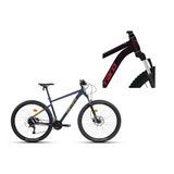 Carraro Crx 924 Erkek Dağ Bisikleti 400H Hd 29 Jant 24 Vites Karanlık Mor Kırmızı