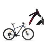 Carraro Crx 924 Erkek Dağ Bisikleti 440H Hd 29 Jant 24 Vites Karanlık Mor Kırmızı