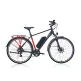 Carraro E-Life 2.1 28-Jant Hd Elektrikli Şehir Bisikleti (Mat Siyah Kırmızı Gümüş)