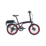 Carraro E-Line Ego 2.1 Elektrikli Bisiklet 250W 20 Jant 8 Vites Katlanır Mat Siyah-Kırmızı-Gri