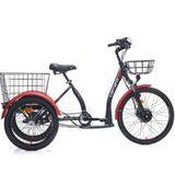 Carraro E-Line ePack 2.1 Unisex 410H Nex-3 HD Mat Siyah Kırmızı Gri Elektrikli Bisiklet