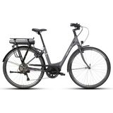 Carraro E-Power Ltd 28" 8-V Vb Elektrikli Şehir Bisikleti - Mat Antrasit-Gümüş - 45 cm - Mat Antrasit - Gümüş