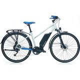 Carraro E-Time Venüs E-Bike 50CM Şehir Bisikleti Mat Gümüş Koyu Mavi - Gri