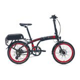 Carraro Ego 2.1 Mat Siyah-Kırmızı-Gri Katlanır Elektrikli Bisiklet