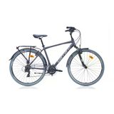 Carraro Elite 704 V Fren 21 Vites 28 Jant Şehir Bisikleti Antrasit Gri Krom 52 Kadro