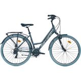 Carraro Elite 705 V - 28 Jant 17'' 43CM ( Xs - S ) Kadro 21 Vites Şehir Bisikleti - Metalik Açık Yeşil / Kahve Bakır - Çok Renkli