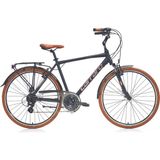 Carraro Elite 804 - 28 Jant 20'' 52CM ( L ) Kadro 24 Vites Şehir Bisikleti - Mat Turkuaz / Kahve Bakır - Çok Renkli
