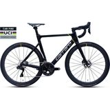 Carraro Fire 5.3 Uci Karbon - 28 Jant 53CM ( M - L ) Kadro 24 Vites Yol Bisikleti - Siyah / Koyu Krom - Sarı - Çok Renkli