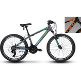 Carraro Force 400 21-V Vb Çocuk Dağ Bisikleti - Antrasit-Turuncu-Beyaz - 32,5 cm - Antrasit - Turuncu - Beyaz