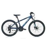 Carraro Force 420 Hidrolik Disk Fren 24"Jant 21 Vites Erkek Çocuk Dağ Bisikleti Mat Mavi Gümüş