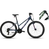 Carraro Force 601 21-V Vb Dağ Bisikleti - Mat Koyu Yeşil-Açık Yeşil-Pembe - 38 cm
