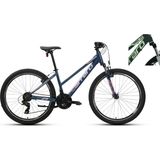 Carraro Force 601 21-V Vb Dağ Bisikleti - Mat Koyu Yeşil-Açık Yeşil-Pembe - 43 cm
