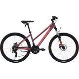 Carraro Force 621 Hd - 26 Jant 17'' 43CM ( M - L ) Kadro Dağ Bisikleti - Mat Mürdüm / Fuşya Mercan - Çok Renkli
