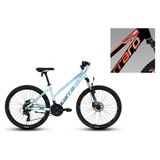 Carraro Force 621 Kadın Dağ Bisikleti 430H Hd 26 Jant 21 Vites Mat Mürdüm Fuşya Mercan - Çok Renkli