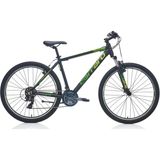 Carraro Force 700 21-V Vb Dağ Bisikleti - Mat Siyah-Yeşil-Gümüş - 48 cm - Mat Siyah - Yeşil - Gümüş