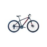 Carraro Force 750 Hd 27,5 Jant 24 Vites Dağ Bisikleti - Mat Siyah-Kırmızı-Gümüş 19"(48Cm) Mat Siyah-Kırmızı-Gümüş