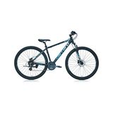 Carraro Force 950 29 Jant 44 CM Kadro 24 Vites Hidrolik Disk Fren Mat Siyah-Açık Mavi Dağ Bisikleti